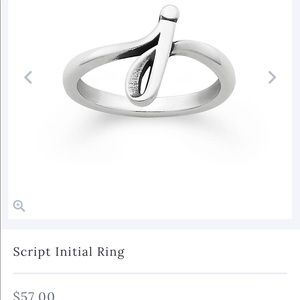 James Avery initial ring.